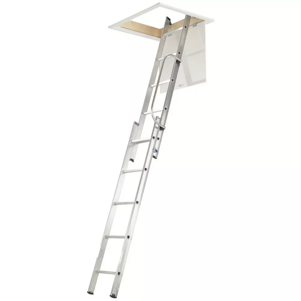 Werner 2 Section Aluminium Loft Ladder