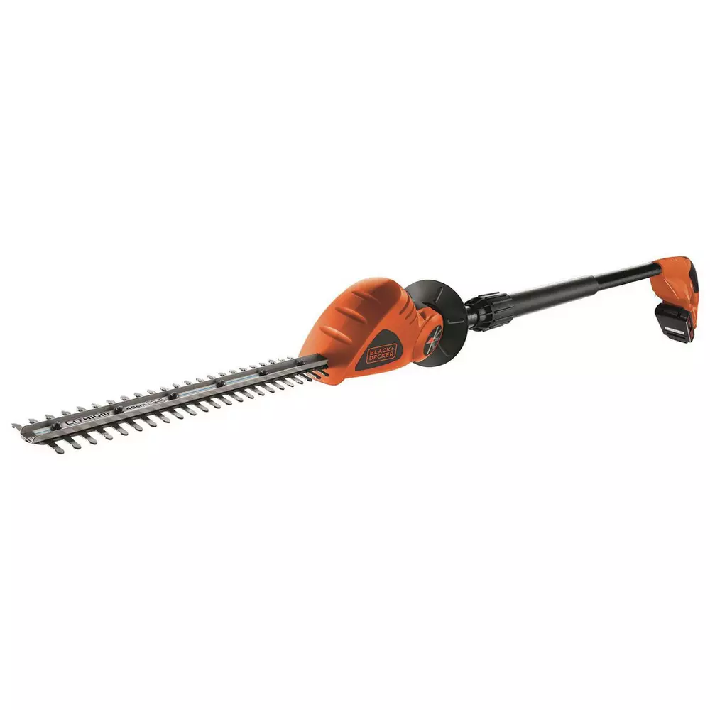 Black + Decker 43cm Cordless Pole Hedge Trimmer - 18V