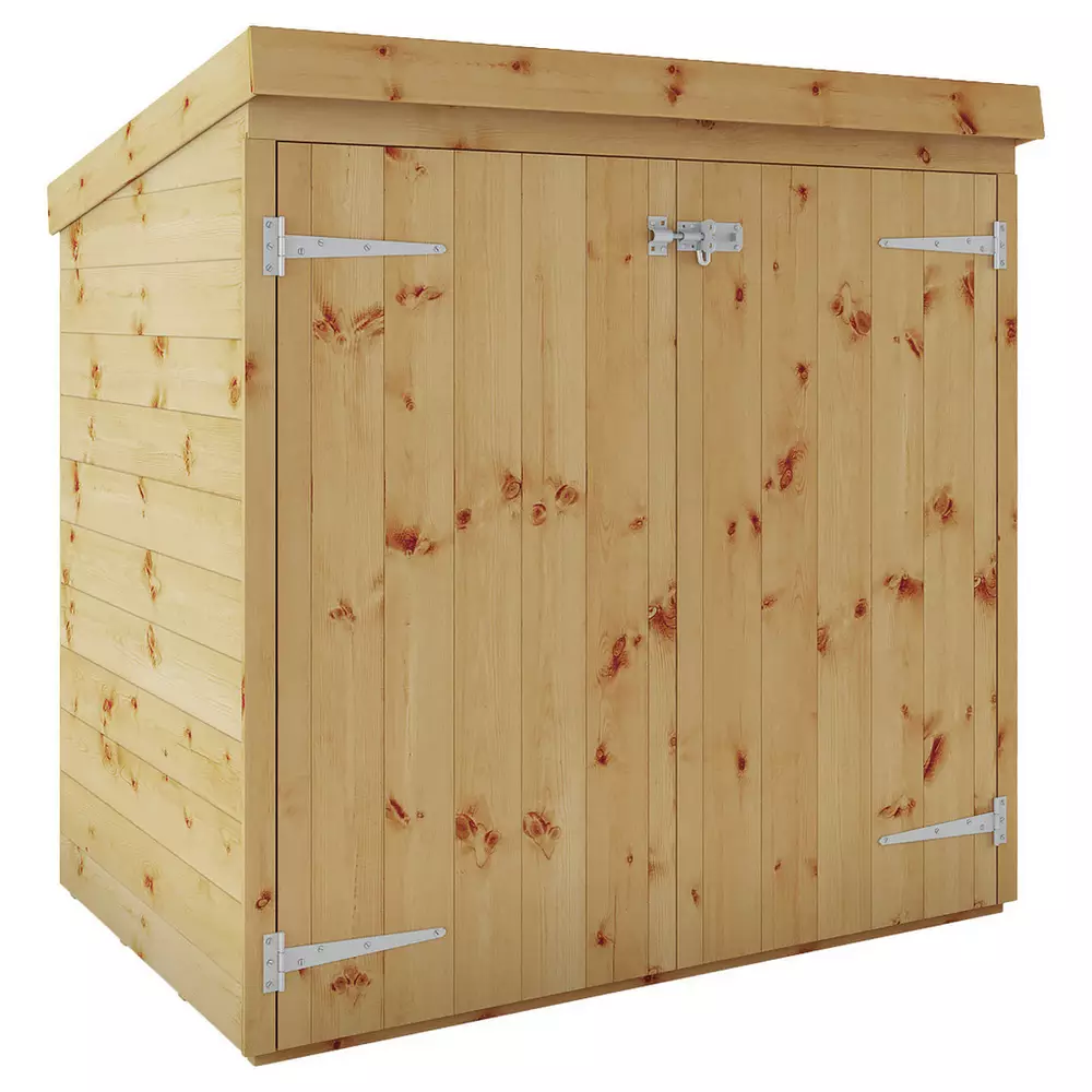 Mercia Tongue and Groove Pent Mower Store - 3 x 5ft
