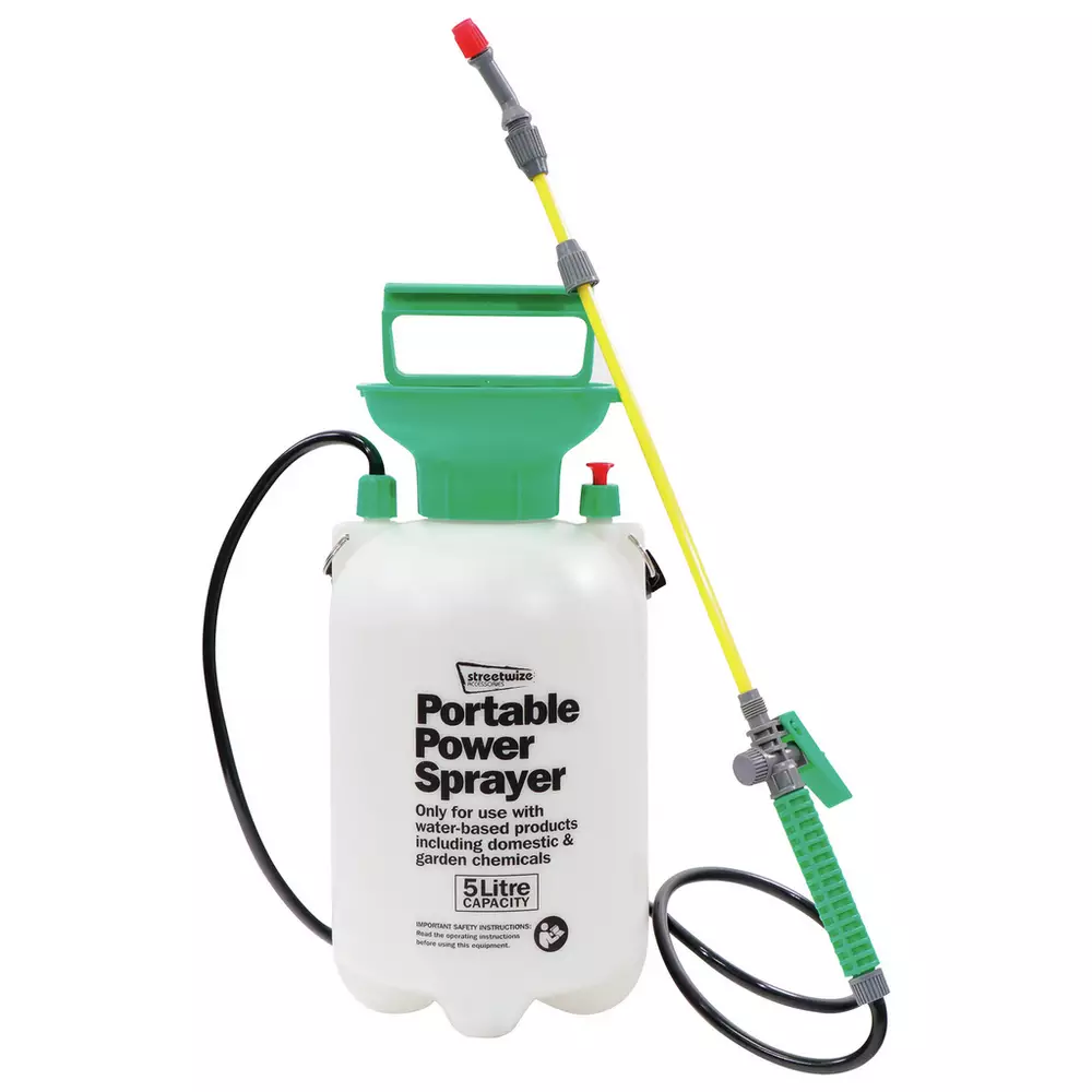 Streetwize 5L Portable Power Sprayer With Adjustable Nozzle