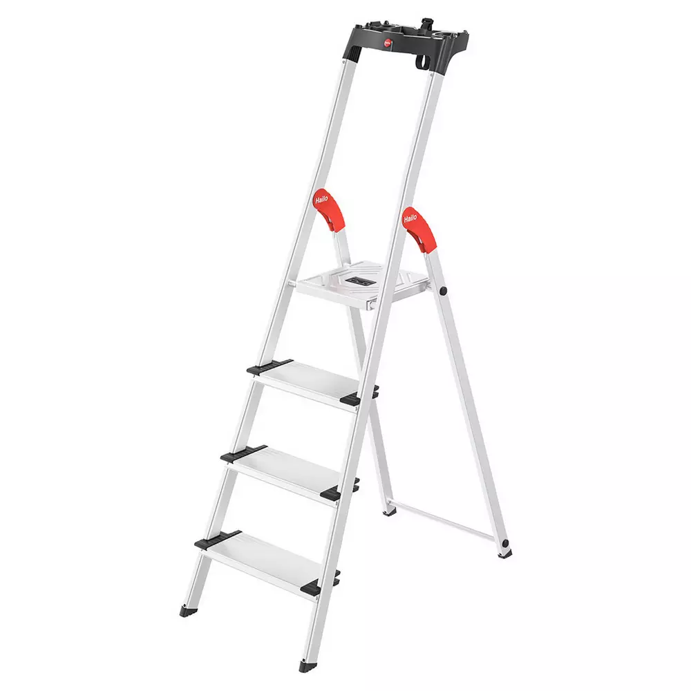 Hailo 4 Tread Aluminium Safety Step Ladder
