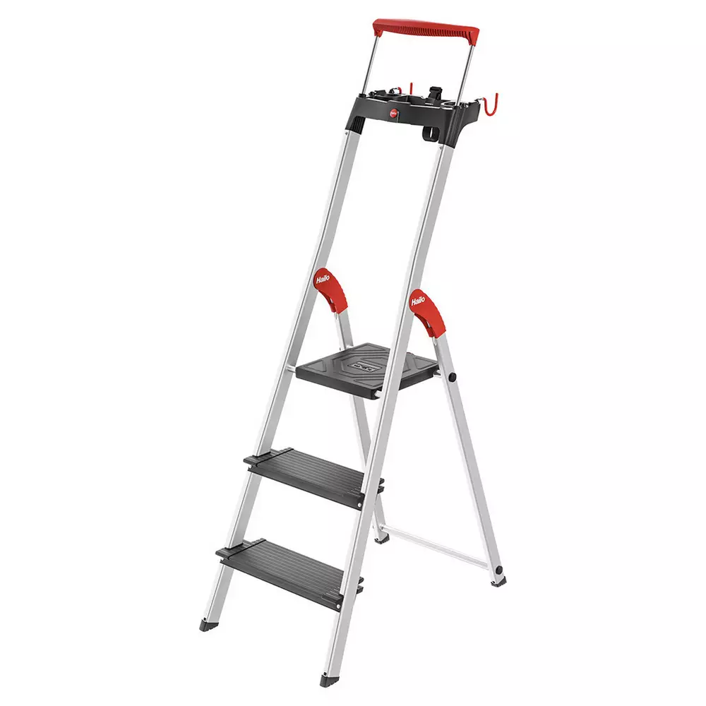 Hailo 3 Tread Aluminium Safety Step Ladder