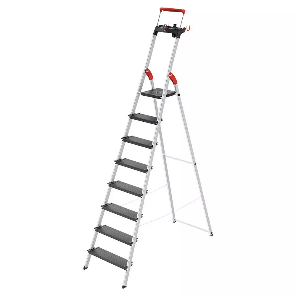 Hailo 8 Tread Aluminium Safety Step Ladder
