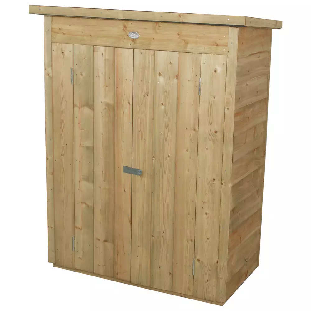 Forest 600L Wood Effect Pent Garden Store