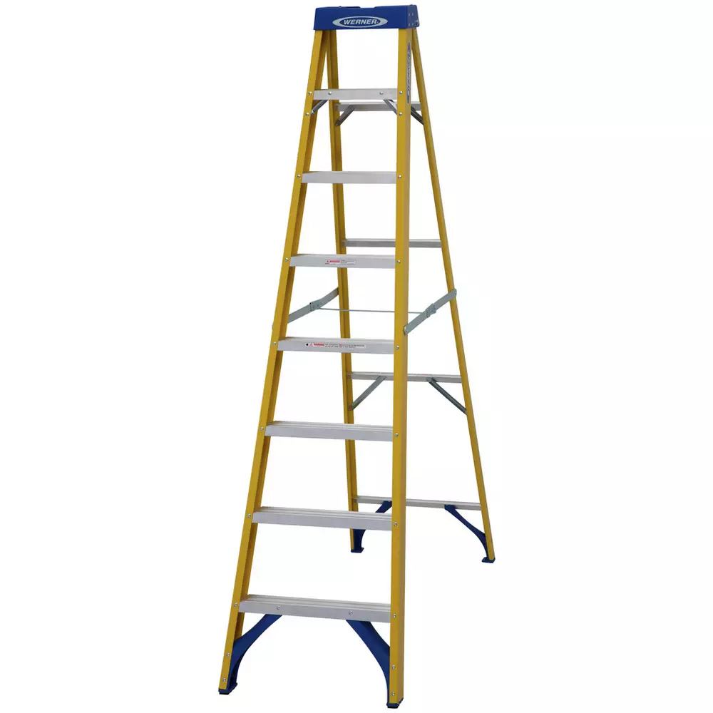 Werner 8 Tread Fibreglass Step Ladder
