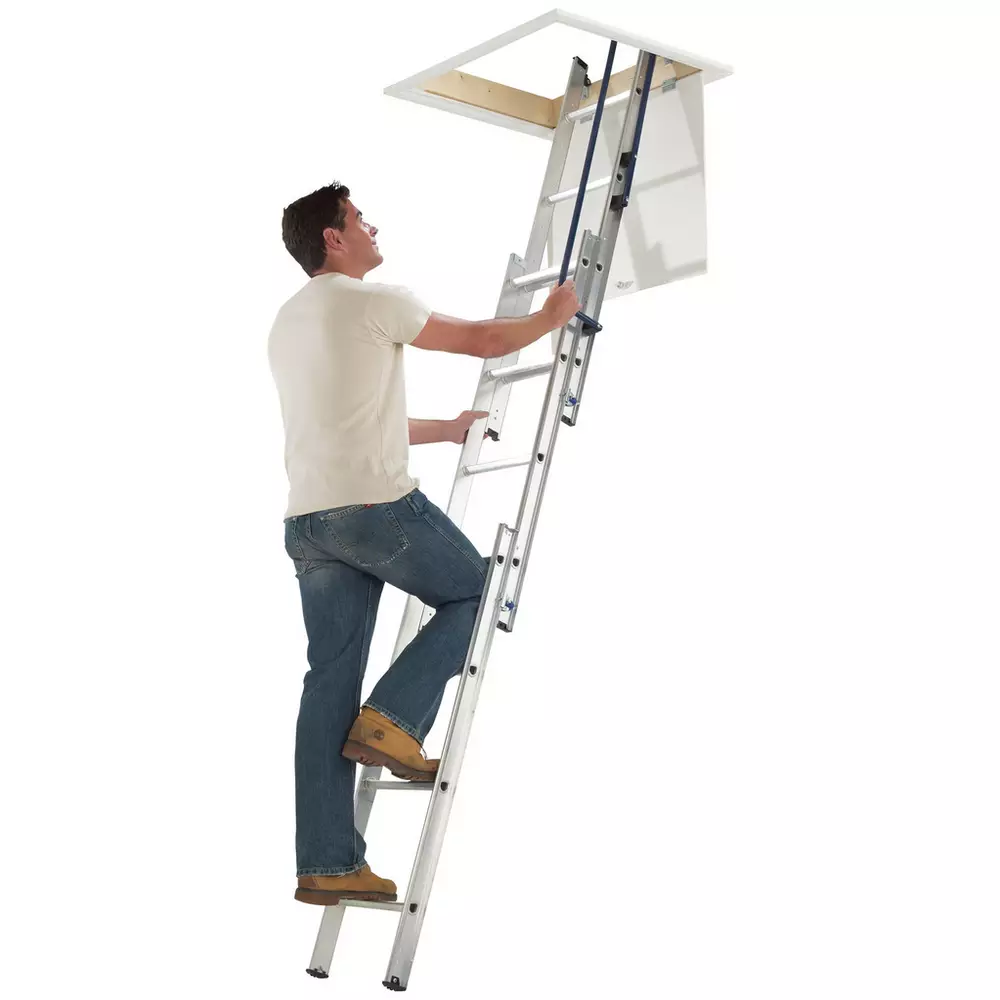 Werner 3 Section Easy Stow Loft Ladder
